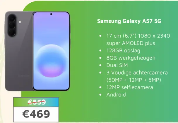 Aanbieding: Samsung Galaxy A57 5G