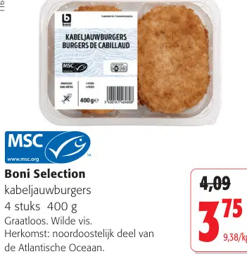 Promotie: Kabeljauwburgers