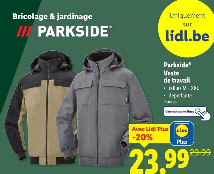 Offre: Veste de travail