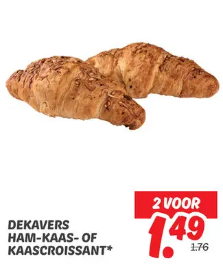 Ham-kaas- of kaascroissant