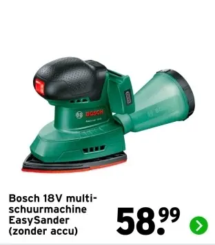 Aanbieding: Bosch 18V multi-schuurmachine EasySander