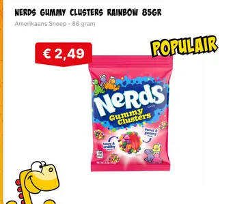 Aanbieding: Nerds gummy clusters rainbow