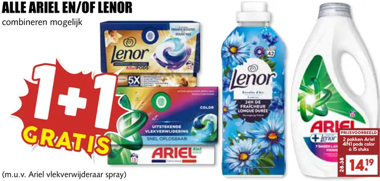 Aanbieding: Alle Ariel En/of Lenor