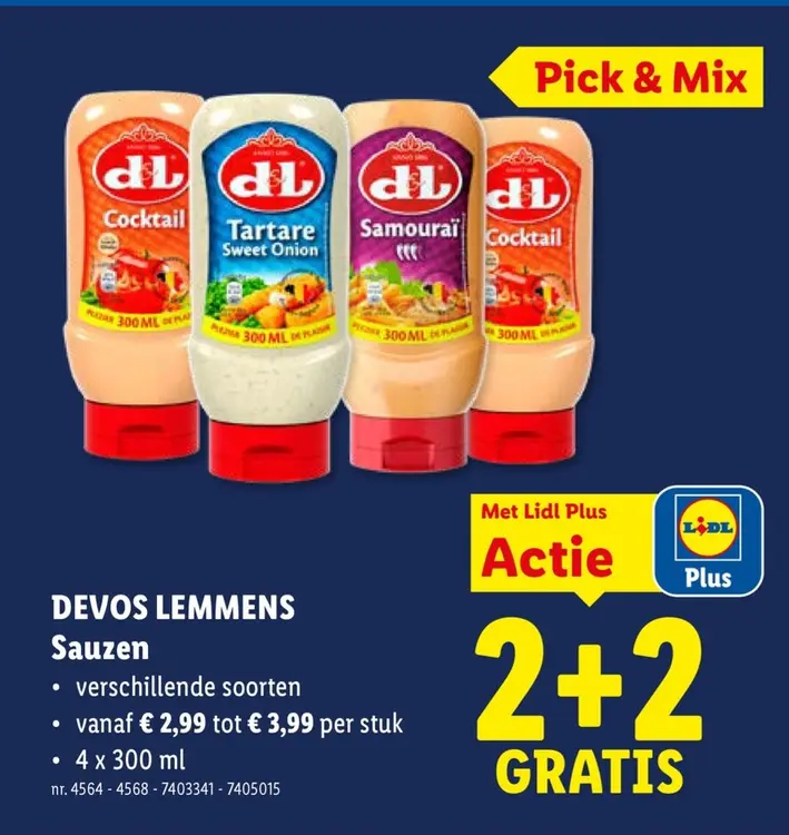 Promotie: Sauzen