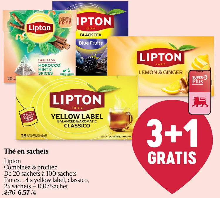 Offre: Thé en sachets