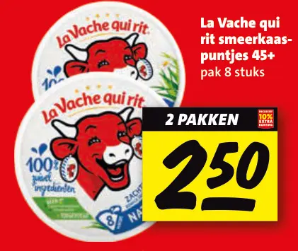 Aanbieding: smeerkaas-puntjes 45+