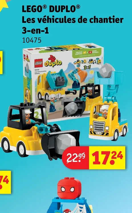Offre: LEGO® DUPLO® Les véhicules de chantier 3-en-1