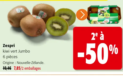 Offre: Kiwi vert Jumbo