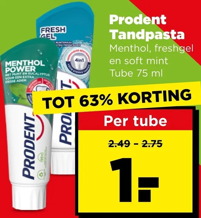 Aanbieding: Tandpasta