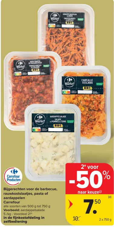 Promotie: Bijgerechten voor de barbecue, rauwkostslaatjes, pasta of aardappelen