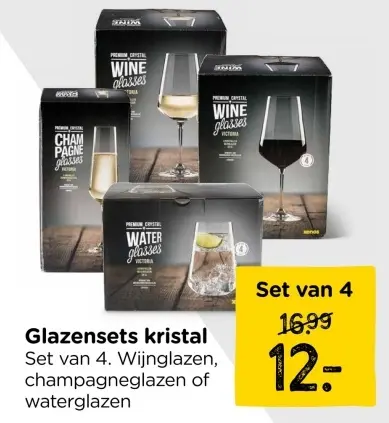 Aanbieding: Glazensets kristal