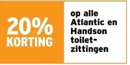 Aanbieding: Atlantic en Handson toiletzittingen