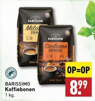 Aanbieding: BARISSIMO Koffiebonen