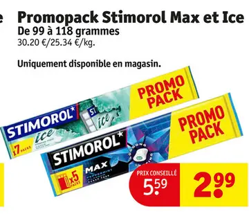Offre: Promopack Stimorol Max et Ice