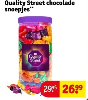 Aanbieding: Quality Street chocolade snoepjes