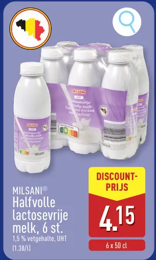 Promotie: Halfvolle lactosevrije melk