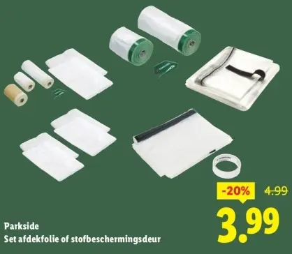 Aanbieding: Set afdekfolie of stofbeschermingsdeur