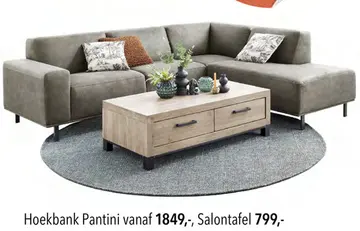 Aanbieding: Hoekbank Pantini, Salontafel