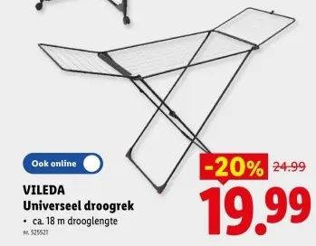 Promotie: Universeel droogrek