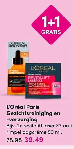 Aanbieding: Gezichtsreiniging en -verzorging