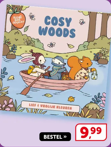 Promotie: Cosy Woods - Lief & vrolijk kleuren - cozy kleurboek