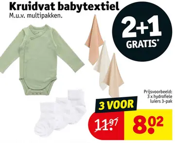 Aanbieding: Kruidvat babytextiel