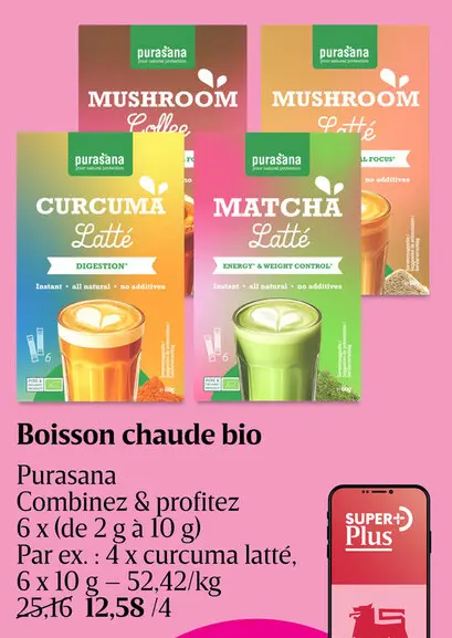 Offre: Boisson chaude bio