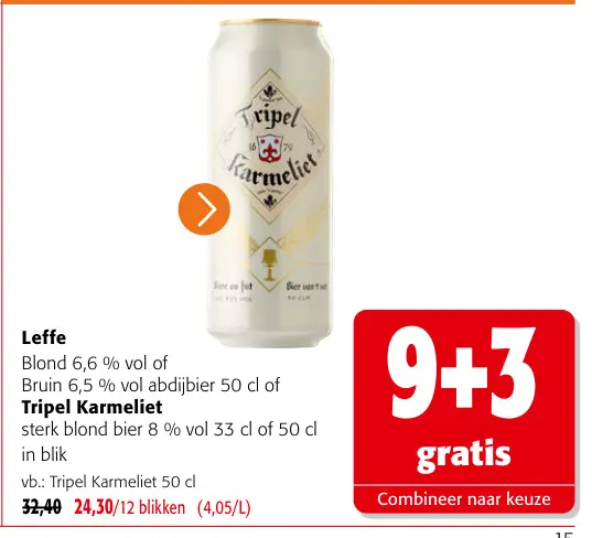 Promotie: Leffe, Tripel Karmeliet