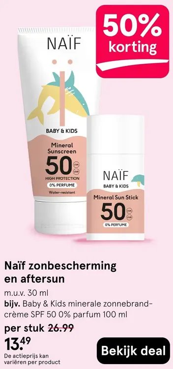 Aanbieding: Zonbescherming en aftersun
