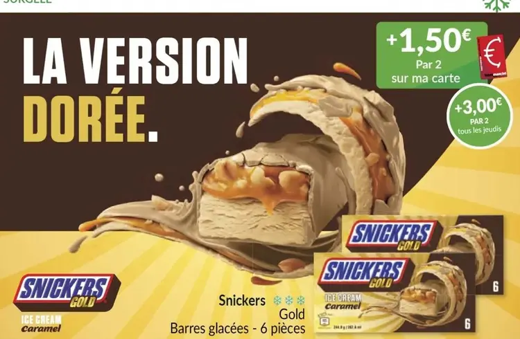 Offre: Snickers Gold Ice Cream Caramel