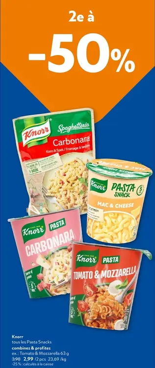 Offre: Pasta Snacks