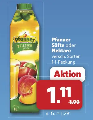 Aanbieding: Säfte oder Nektare