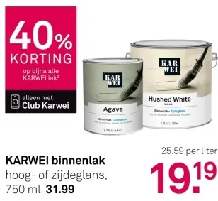 Aanbieding: Binnenlak