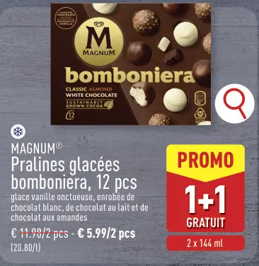 Offre: Pralines glacées bomboniera