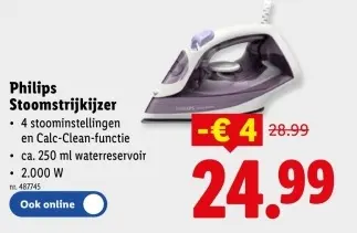 Promotie: Stoomstrijkijzer