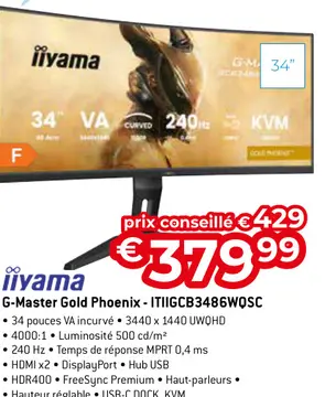 Offre: G-Master Gold Phoenix - ITIIGCB3486WQSC