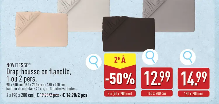 Offre: Drap-housse en flanelle