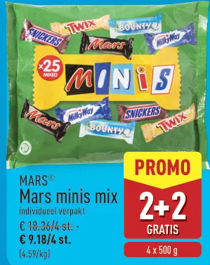 Promotie: Mars minis mix