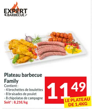 Offre: Plateau barbecue Family
