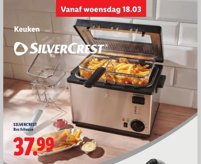 Aanbieding: RVS friteuse