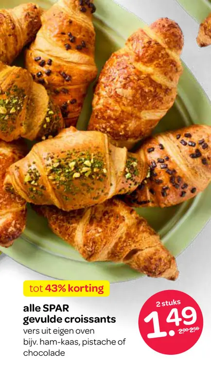 Aanbieding: Gevulde croissants
