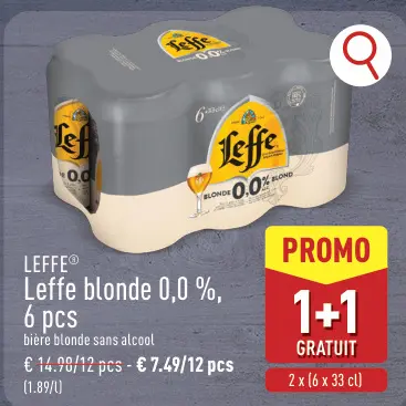 Offre: Leffe blonde 0,0%