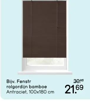 Aanbieding: Fenstr rolgordijn bamboe