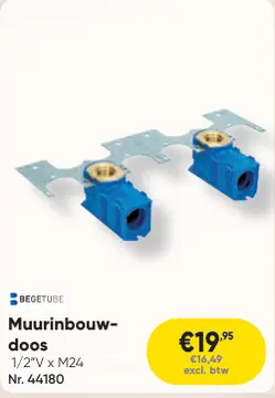 Aanbieding: Muurinbouw-doos