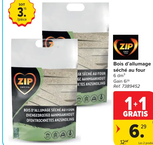 Offre: Bois d'allumage séché au four