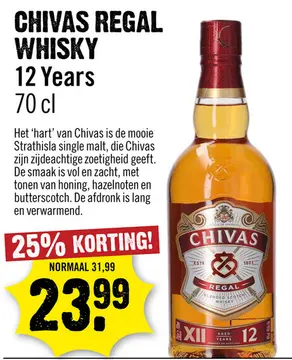 Aanbieding: 12 years Whisky 70 cl