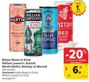 Aanbieding: Blikjes Ready to Drink