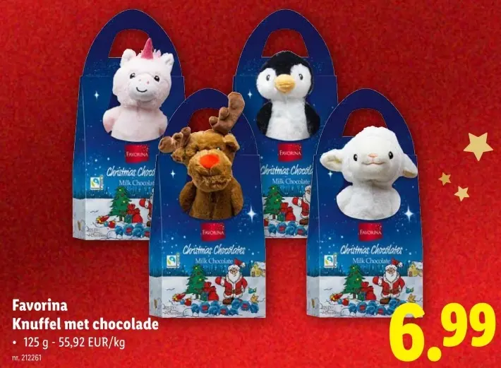 Promotie: Knuffel met chocolade