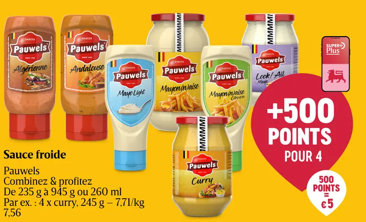 Offre: Sauce froide