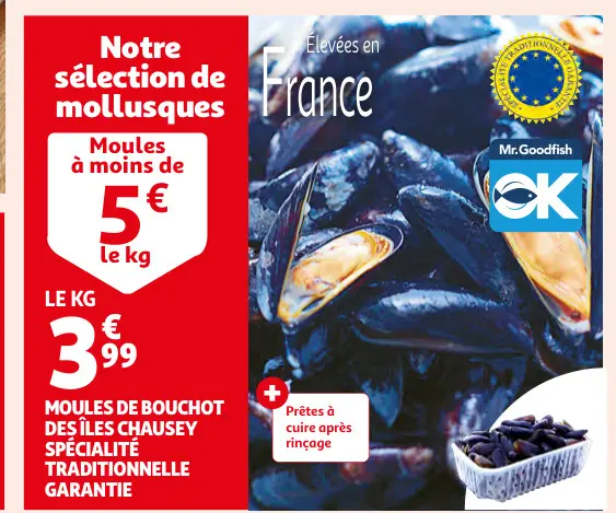 Promotie: Moules de Bouchot des Îles Chausey